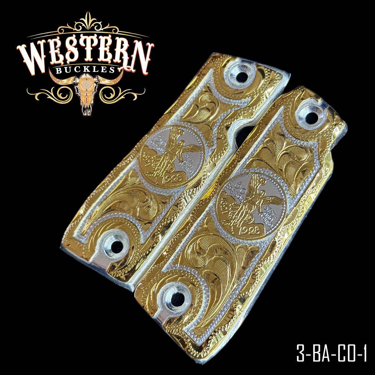 Cachas Colt 380 Mustang Plus Centenario - Western Buckles