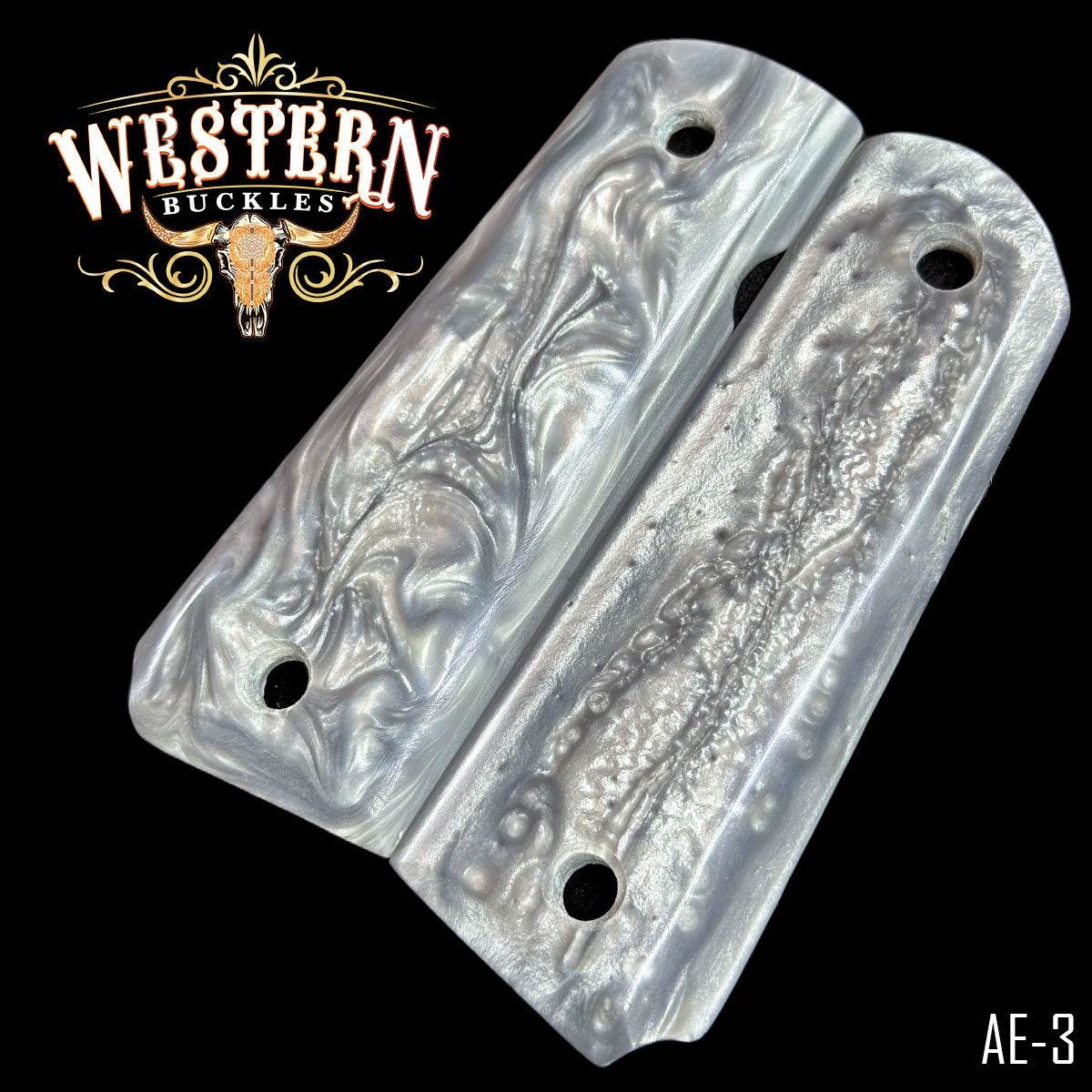 Cachas Colt 1911 Grips De Resina Gris - Western Buckles