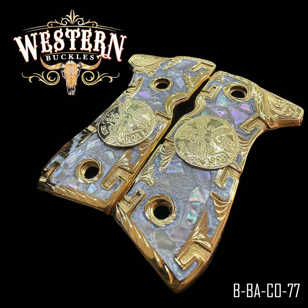Cachas Beretta 92FS Grips Centenario Concha - Western Buckles