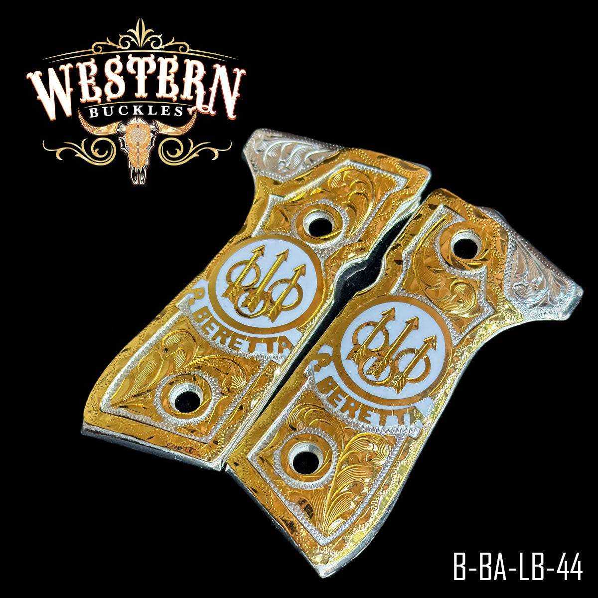 Cachas Beretta 92FS Grips Logo Beretta - Western Buckles