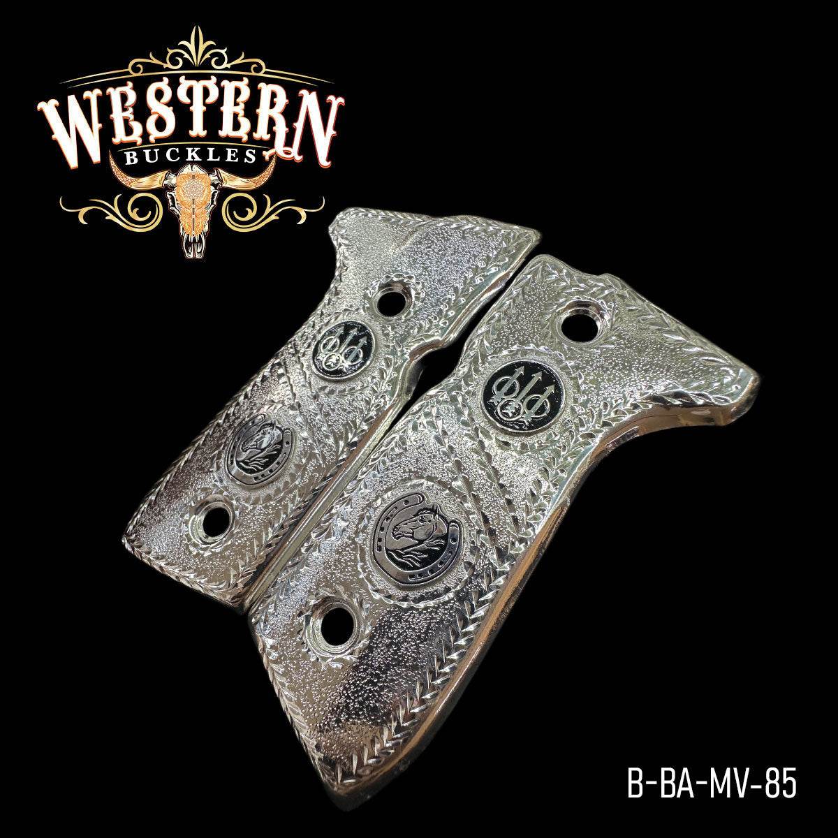 Cacha Beretta Logo Colt/Beretta Plata - Western Buckles