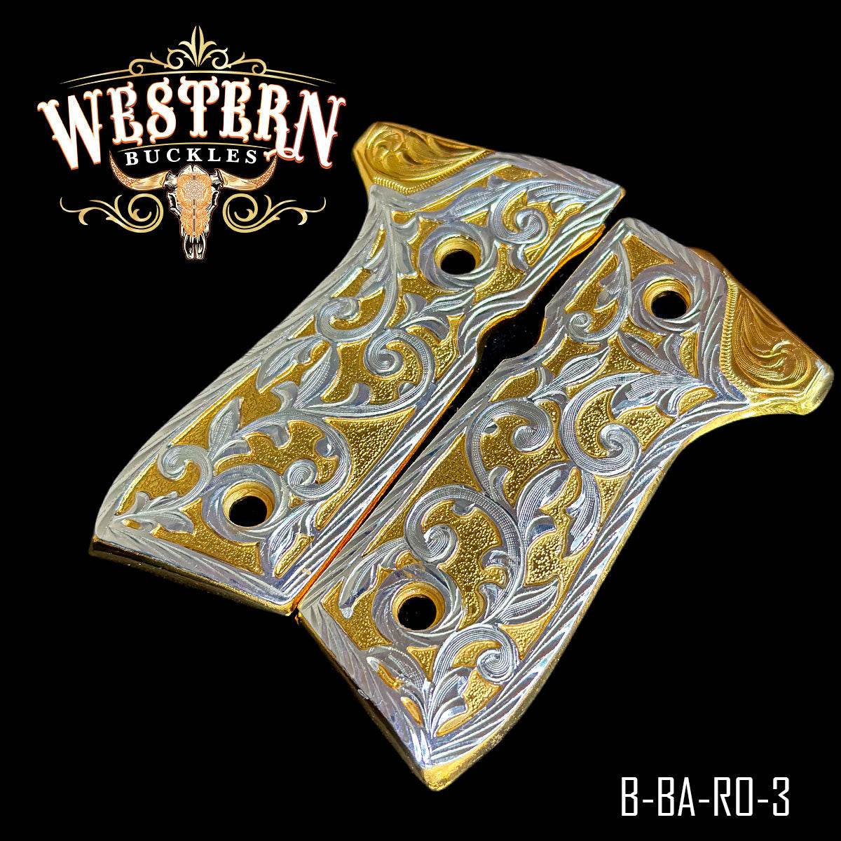 Cachas Beretta 92fs Grips Engraving - Western Buckles