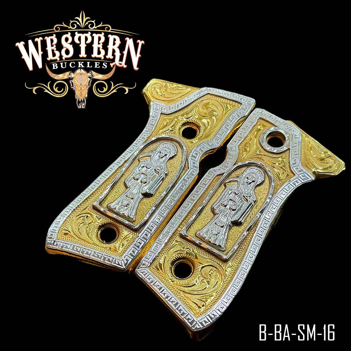 Cachas Beretta Santa Muerte - Western Buckles