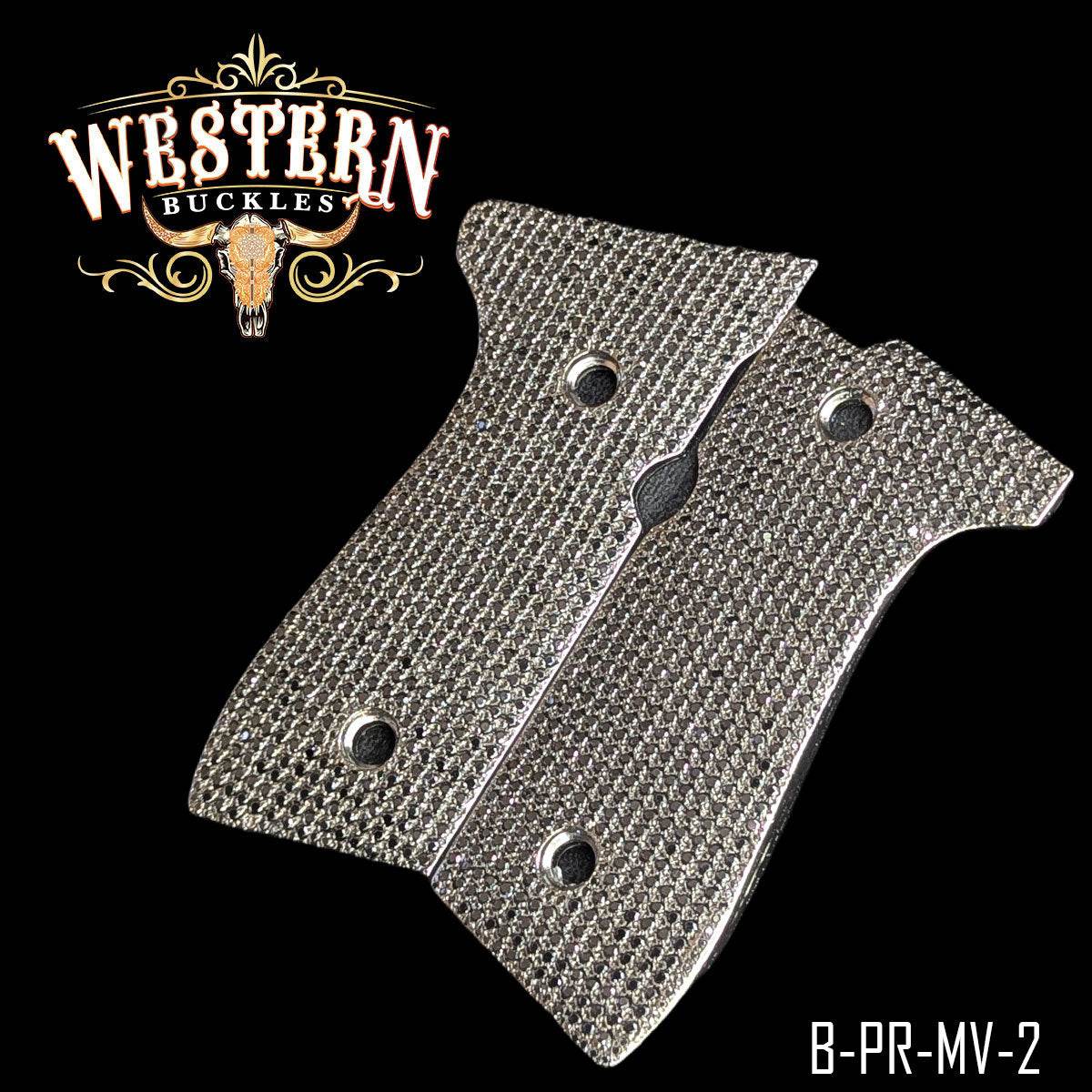 Cachas Beretta 92fs Grips Premium Zirconias - Western Buckles