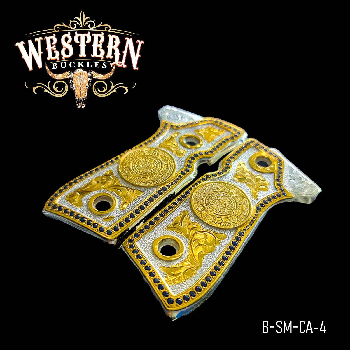 Cacha Beretta 92fs Calendario Piedras - Western Buckles