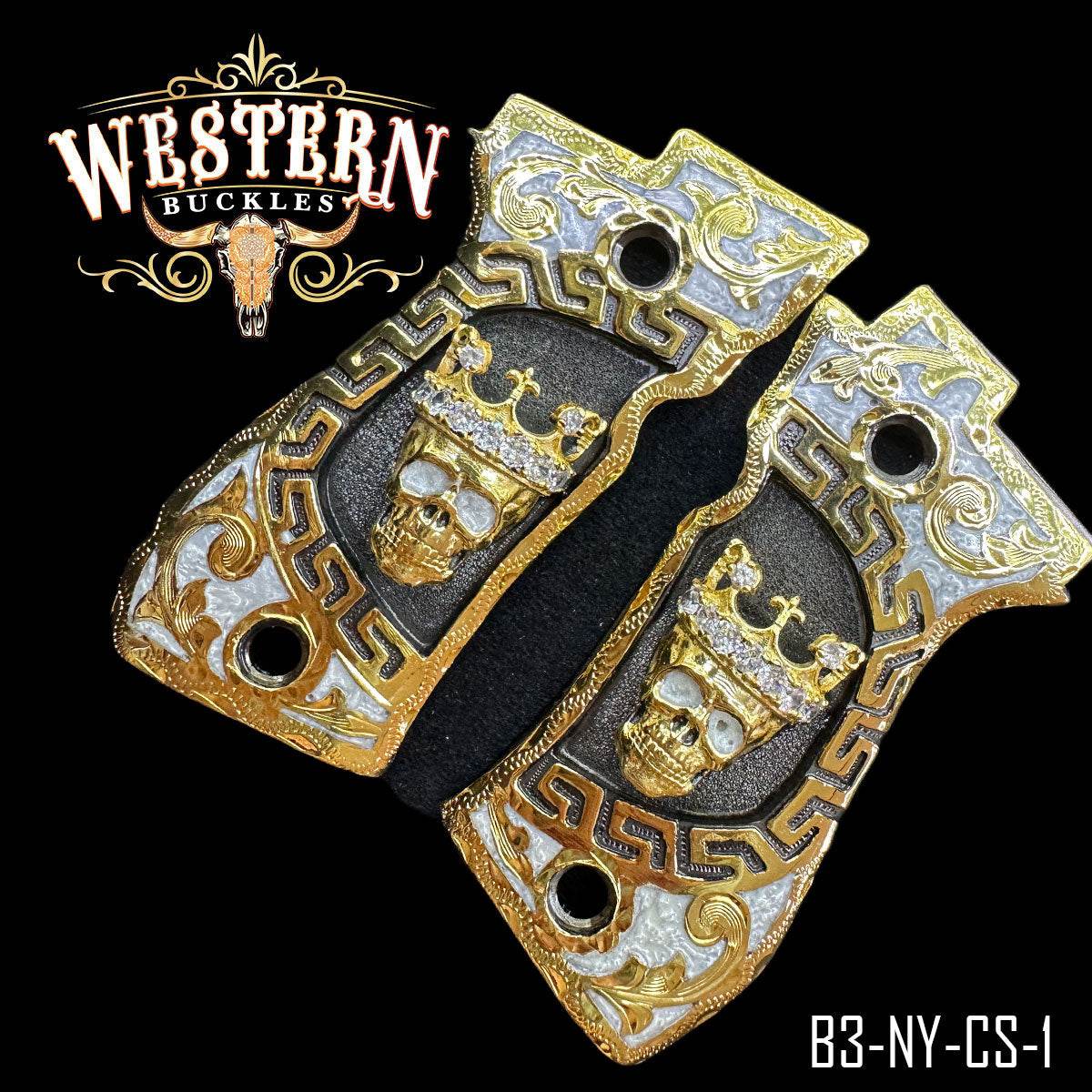 Cachas Beretta .380 84fs Grips Calavera - Western Buckles