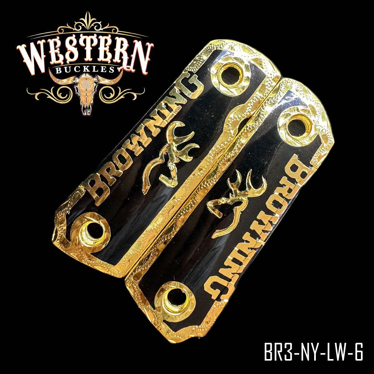 Cachas Browning 1911 380 22 Logo Browning Resina - Western Buckles