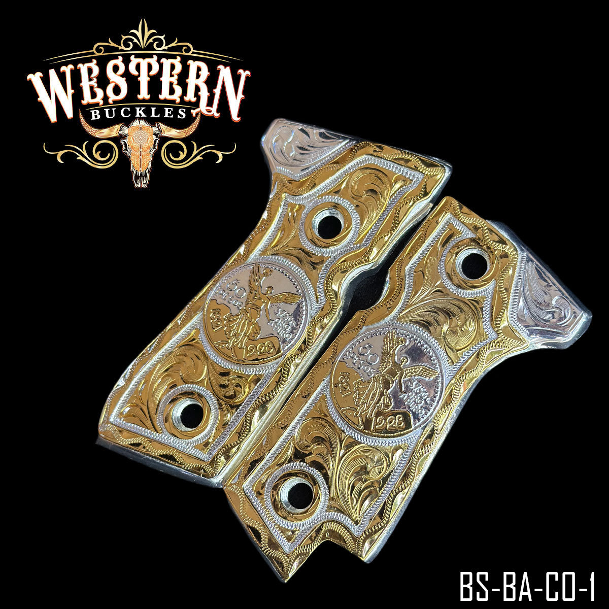 Cachas Beretta 92S Grips Centenario Dorado
