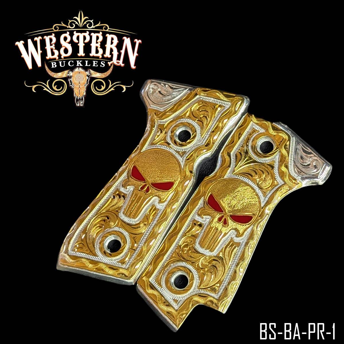 Cachas Beretta 92S Grips Punisher - Western Buckles