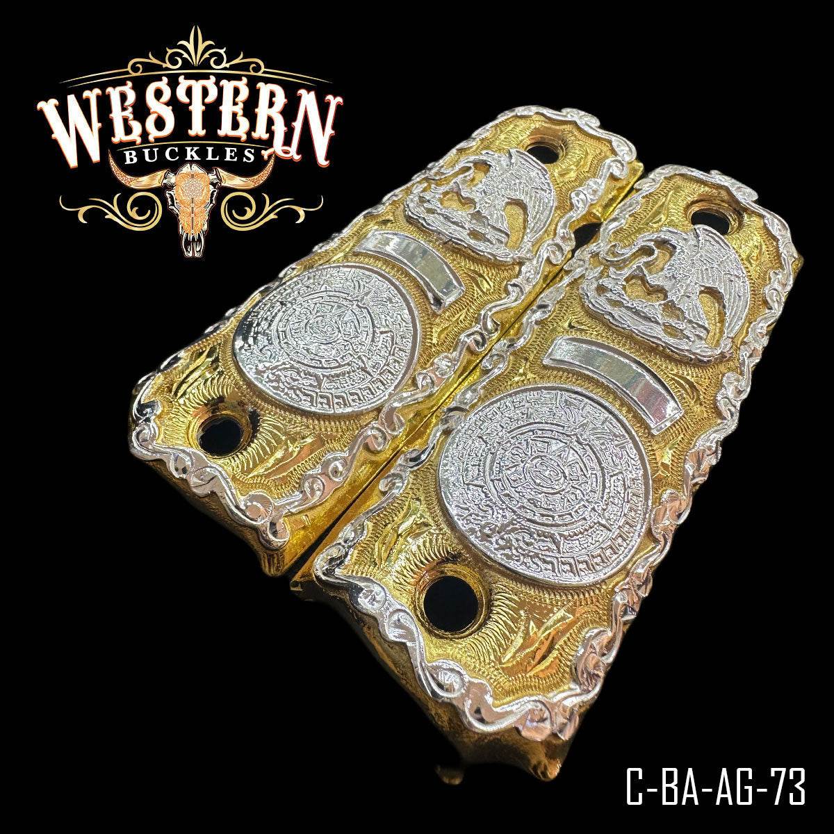 Cacha Aguila Nacional y Calendario Rameado - Western Buckles