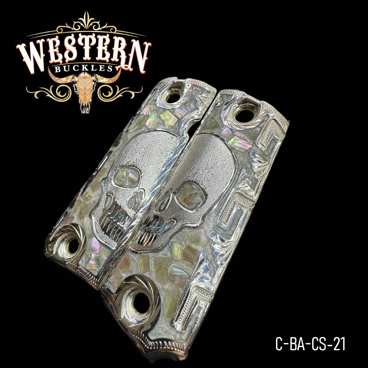 Cachas Colt 1911 Grips Colt Calavera Resina - Western Buckles