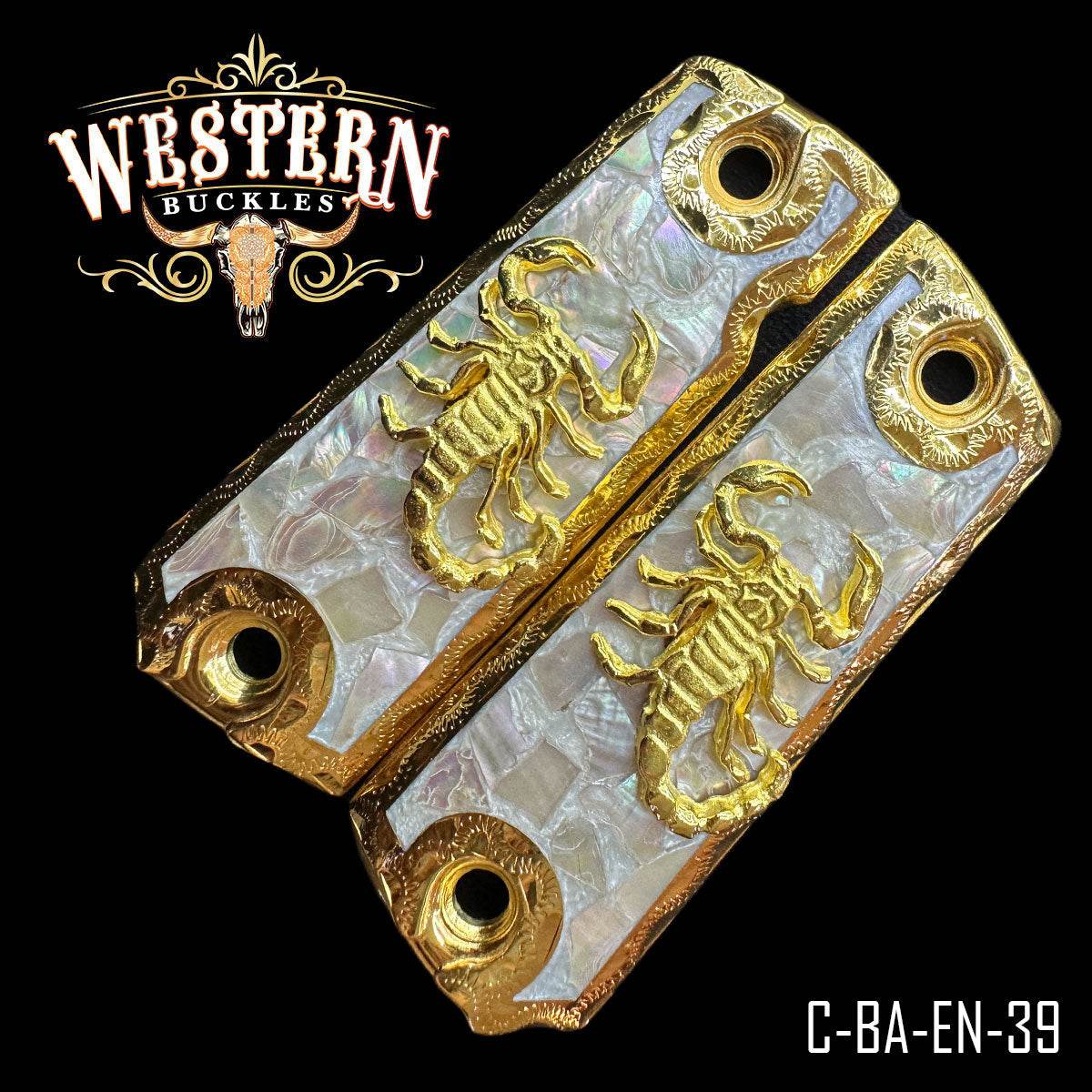 Cacha Colt 1911 Escorpion Resina y Oro - Western Buckles