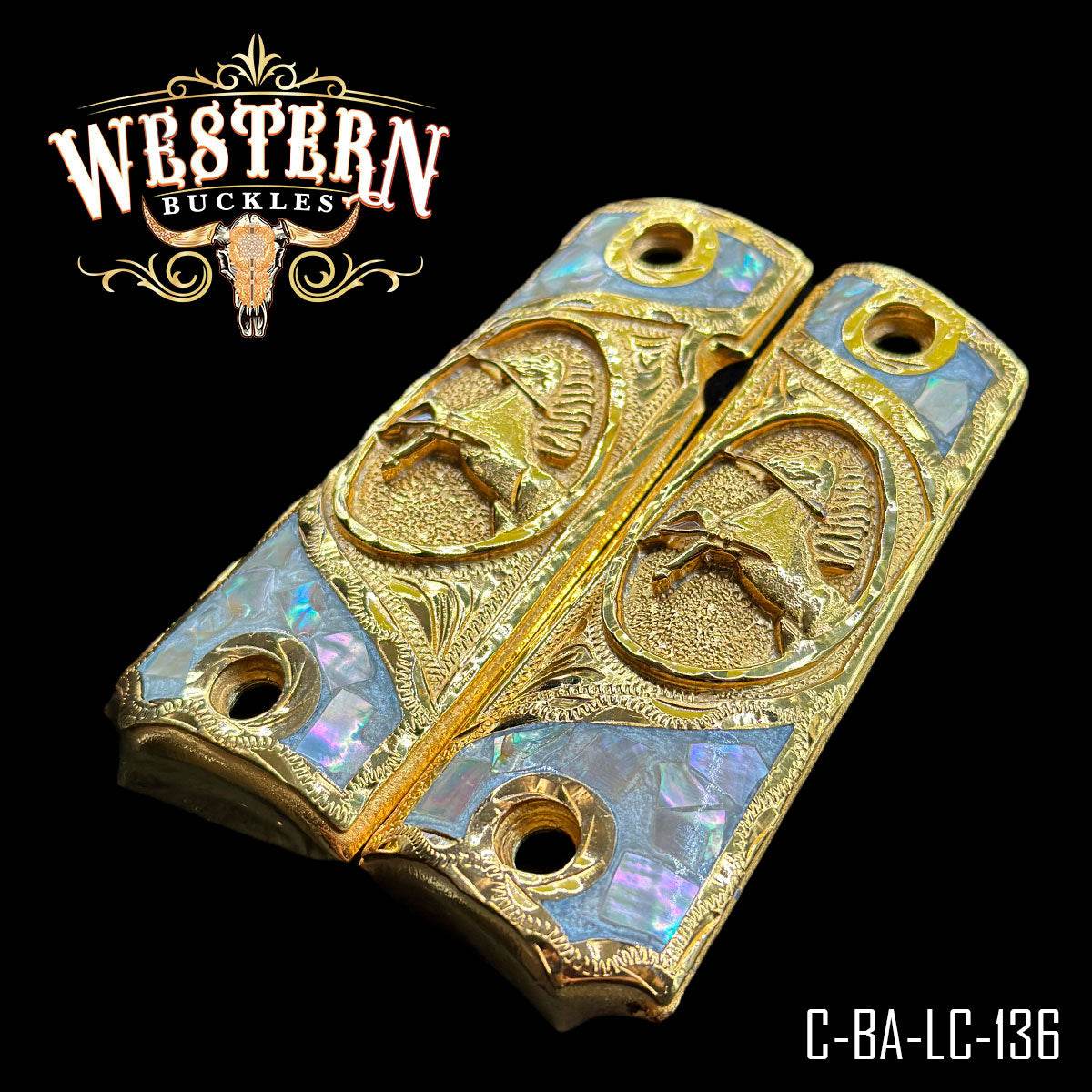 Cachas Colt 1911 Grips Logo Colt Resina - Western Buckles