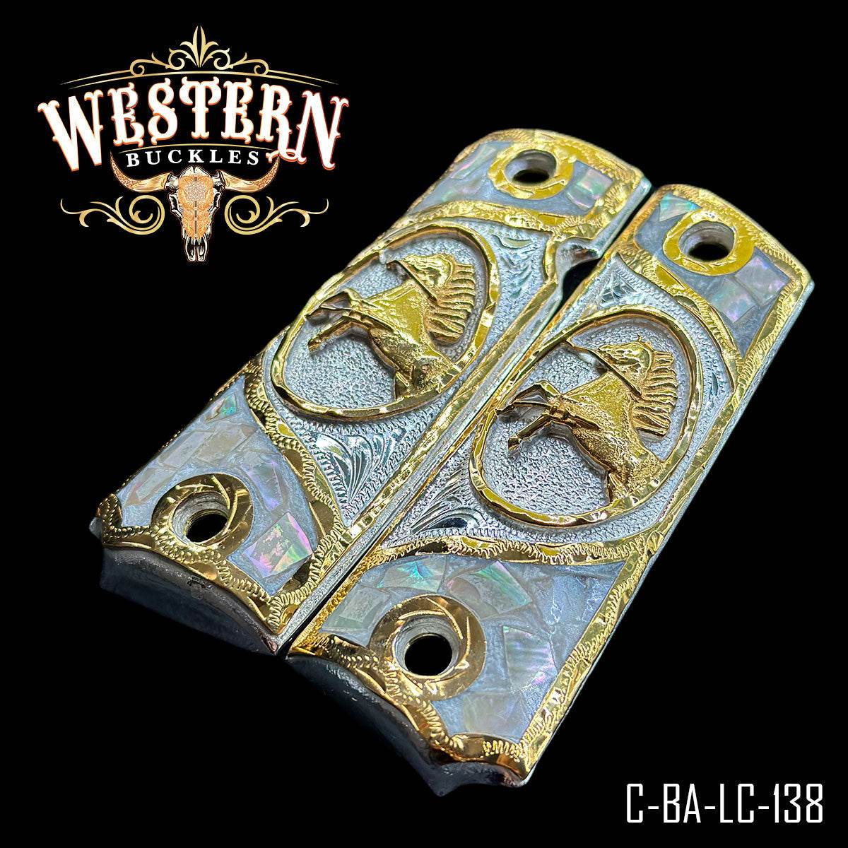 Cacha Colt Logo Colt Resina - Western Buckles