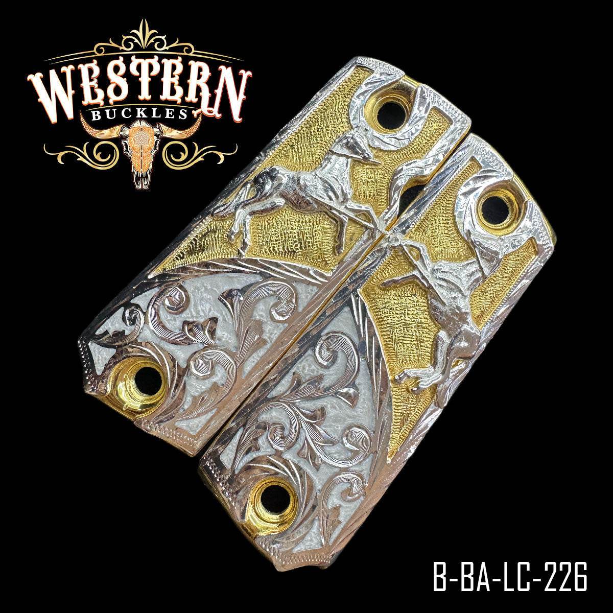Cacha Colt 1911 Logo Colt Resina y Plata - Western Buckles