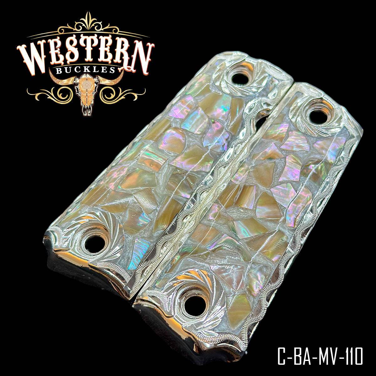 Cacha Colt 1911 Grips Concha Nacar - Western Buckles