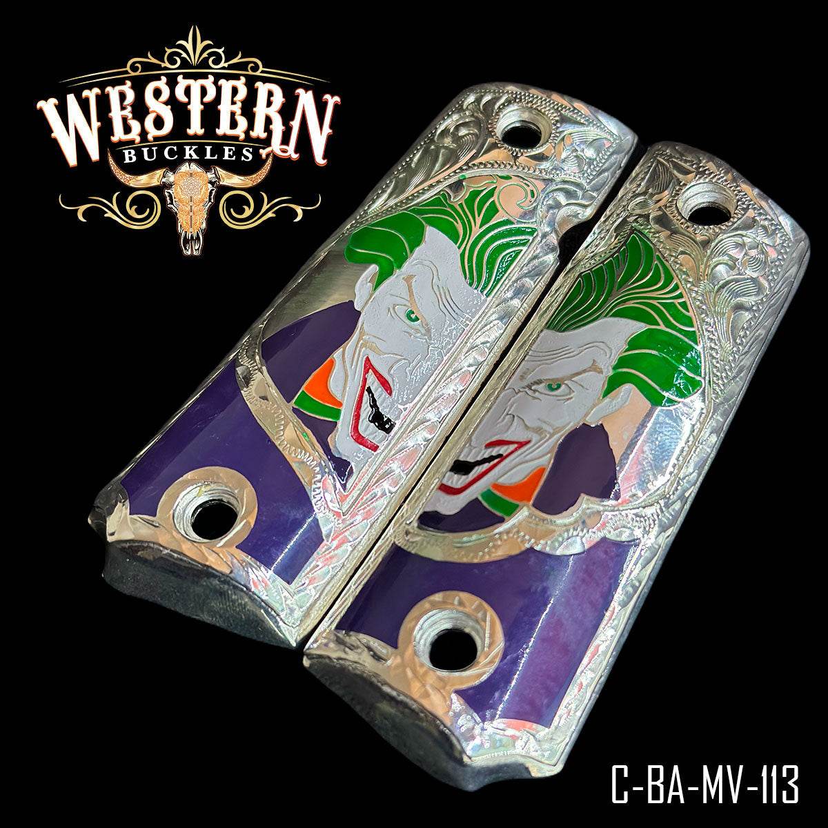 Cachas Colt 1911 The Joker - Western Buckles