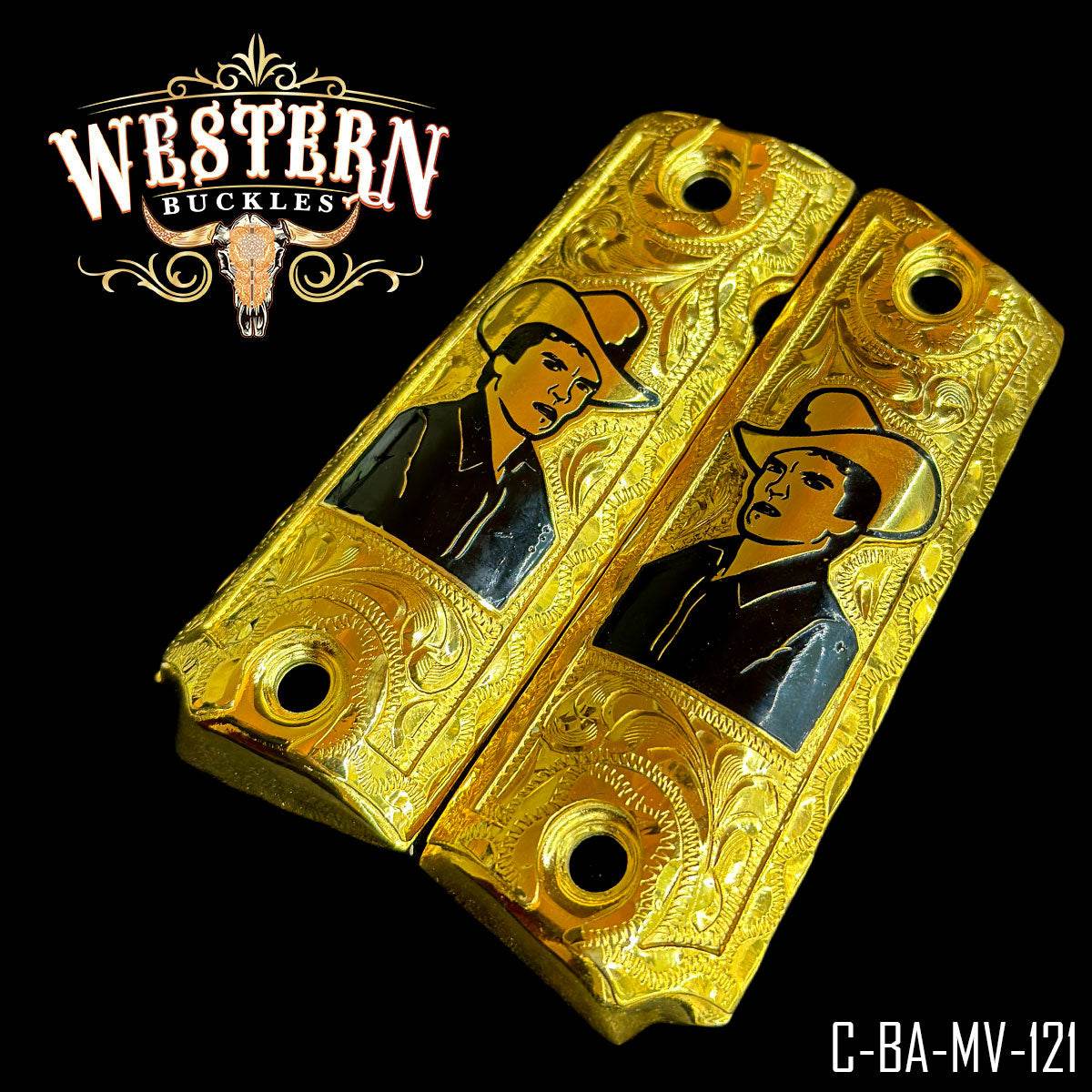 Cachas Colt 1911 Grips Chalino Sanchez - Western Buckles