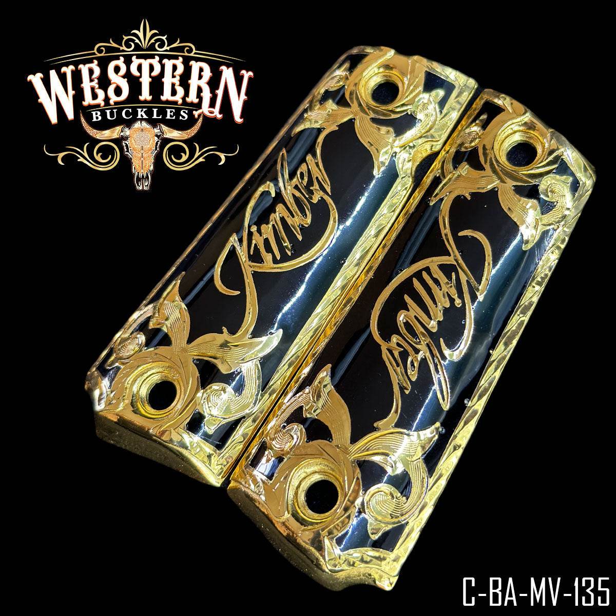 Cachas Colt 1911 Grips Kimber Oro y Resina - Western Buckles