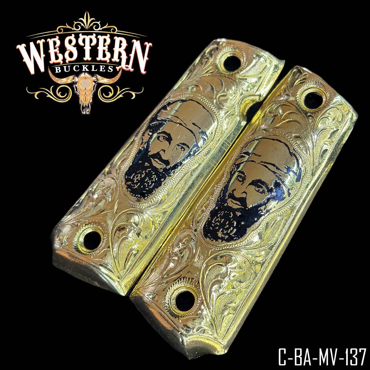 Cachas Colt 1911 Grips Osama Bin Laden - Western Buckles