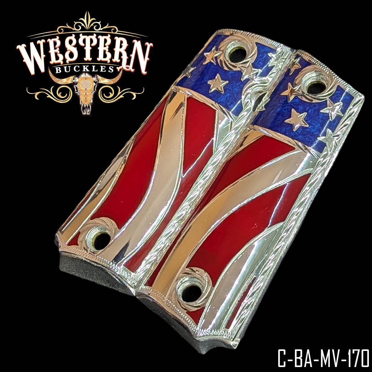 Cachas Colt 1911 Grips Colt USA Flag - Western Buckles