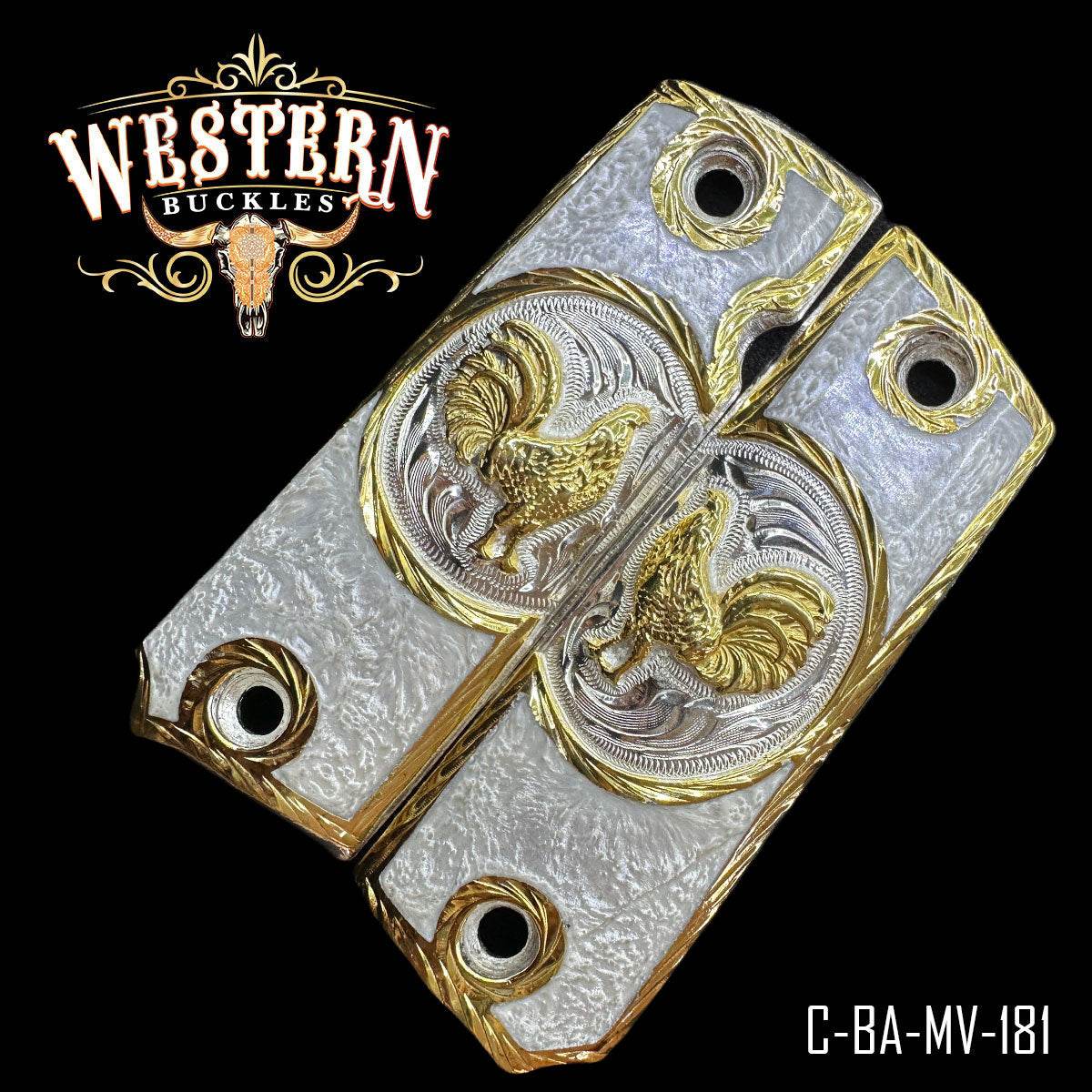 Cacha Colt Gallo Resina. - Western Buckles