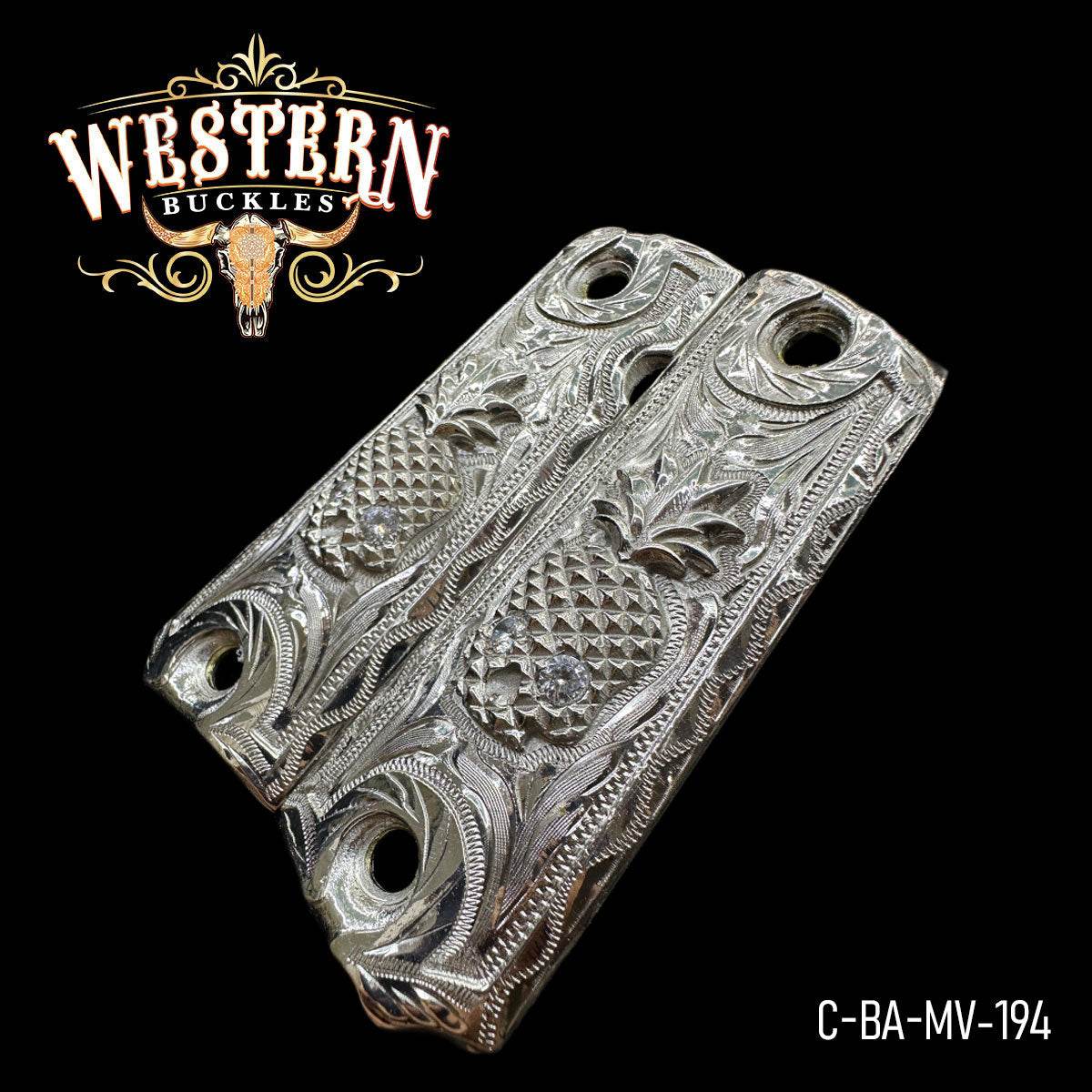 Cachas Colt 1911 Grips Colt Calavera Plata - Western Buckles