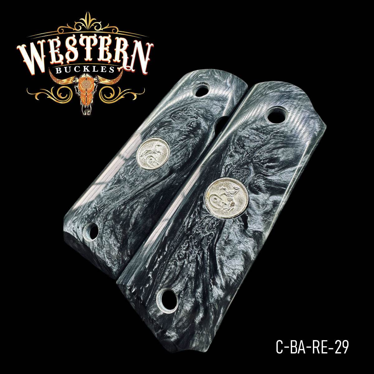 Cachas Colt 1911 Logo Colt Resina - Western Buckles