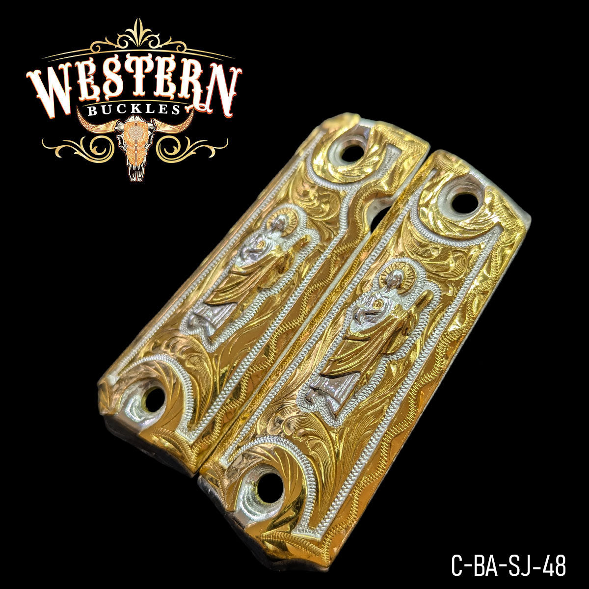 Cachas Colt 1911 Grips San Judas Rameado