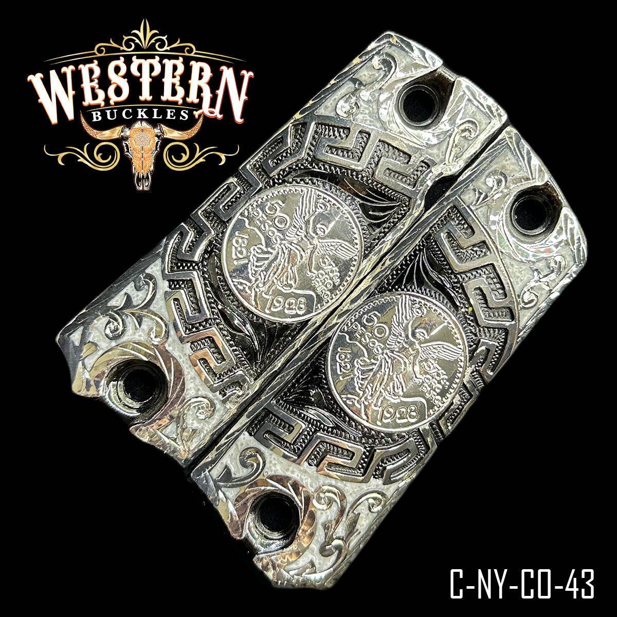 Cacha Colt Centenario Rameado. - Western Buckles