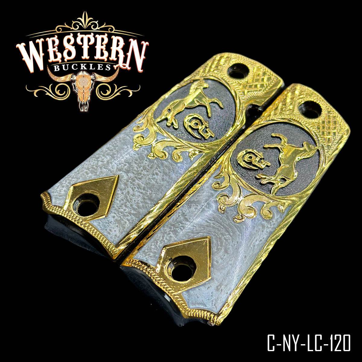 Cachas Colt 1911 Grips Caballo Colt Resina - Western Buckles