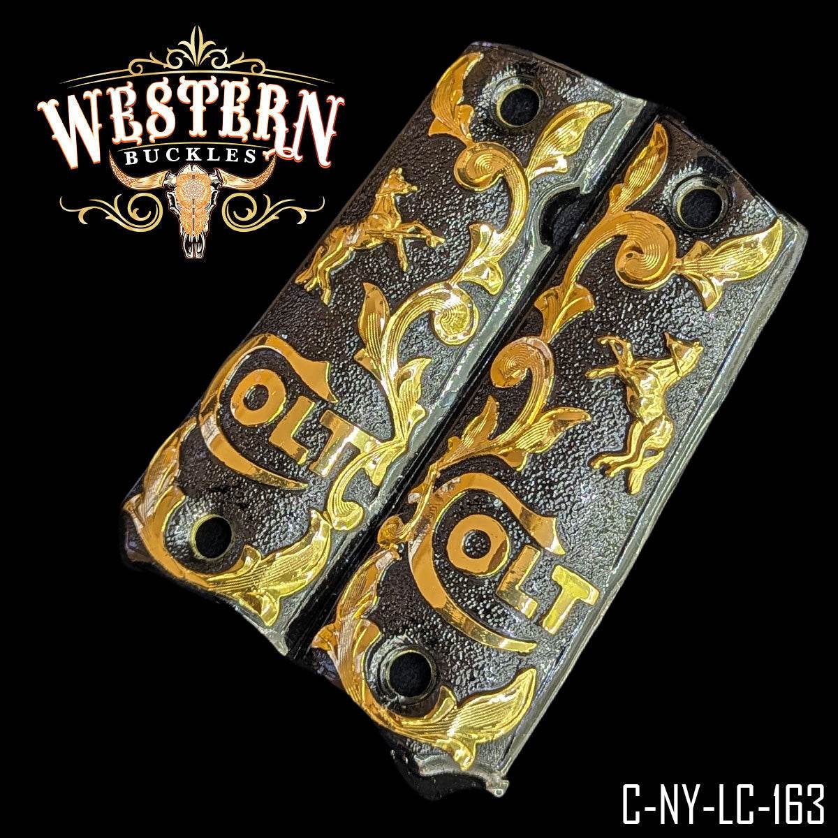 Cachas Colt 1911 Grips Logo Colt - Western Buckles