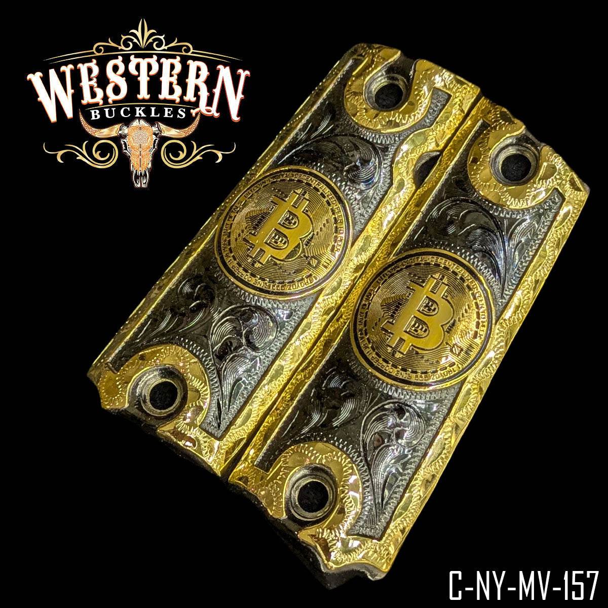 Cachas Colt 1911 Grips Bitcoin - Western Buckles