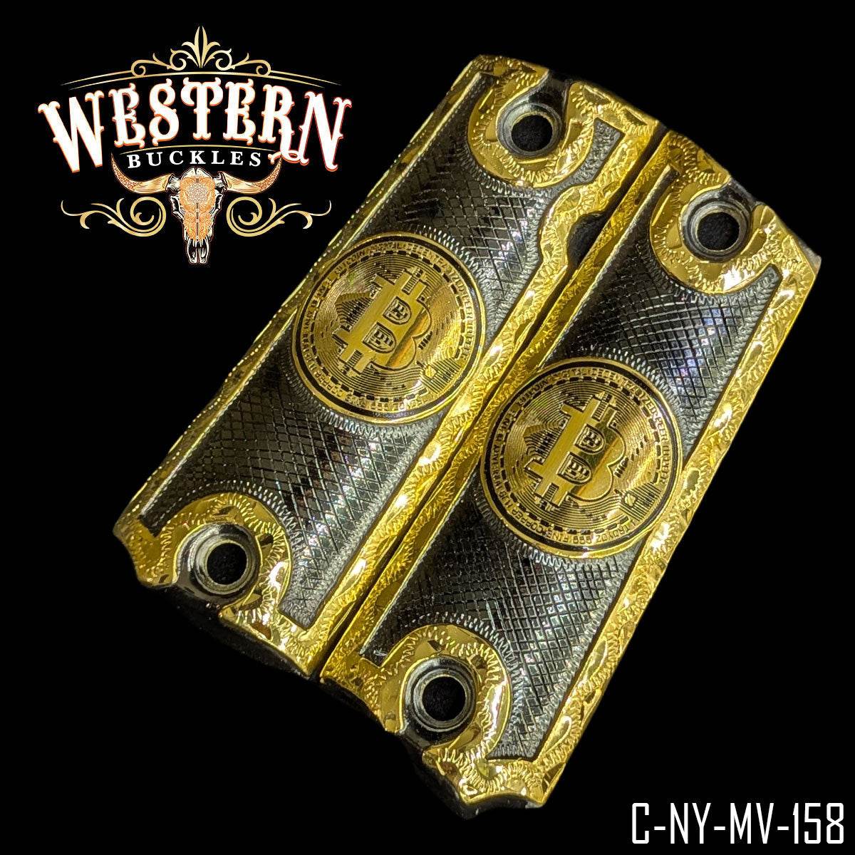 Cachas Colt 1911 Grips Bitcoin - Western Buckles
