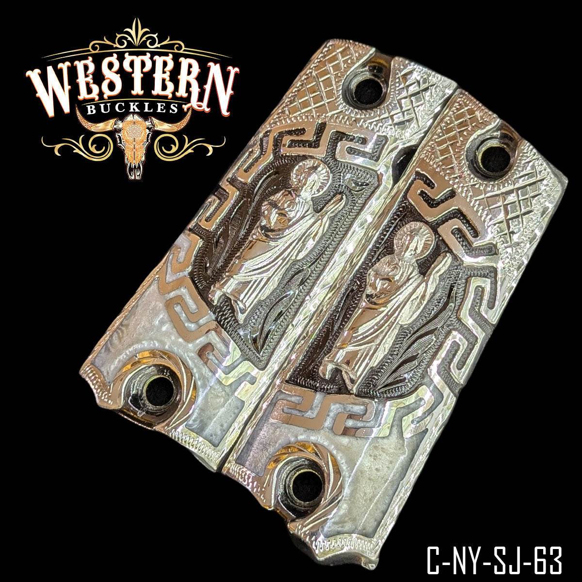 Cachas Colt 1911 Grips San Judas - Western Buckles