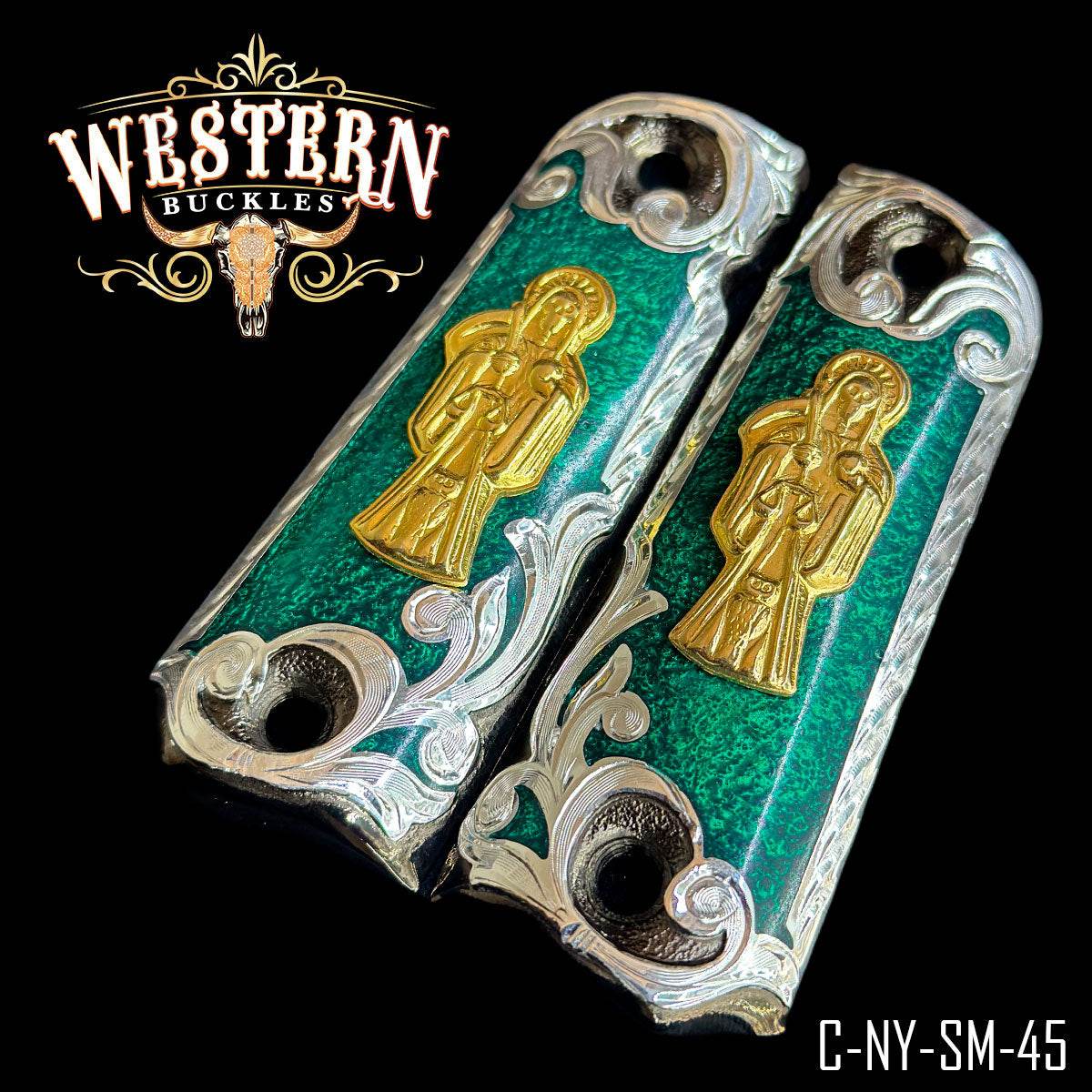 Cachas Colt 1911 Santa Muerte - Western Buckles