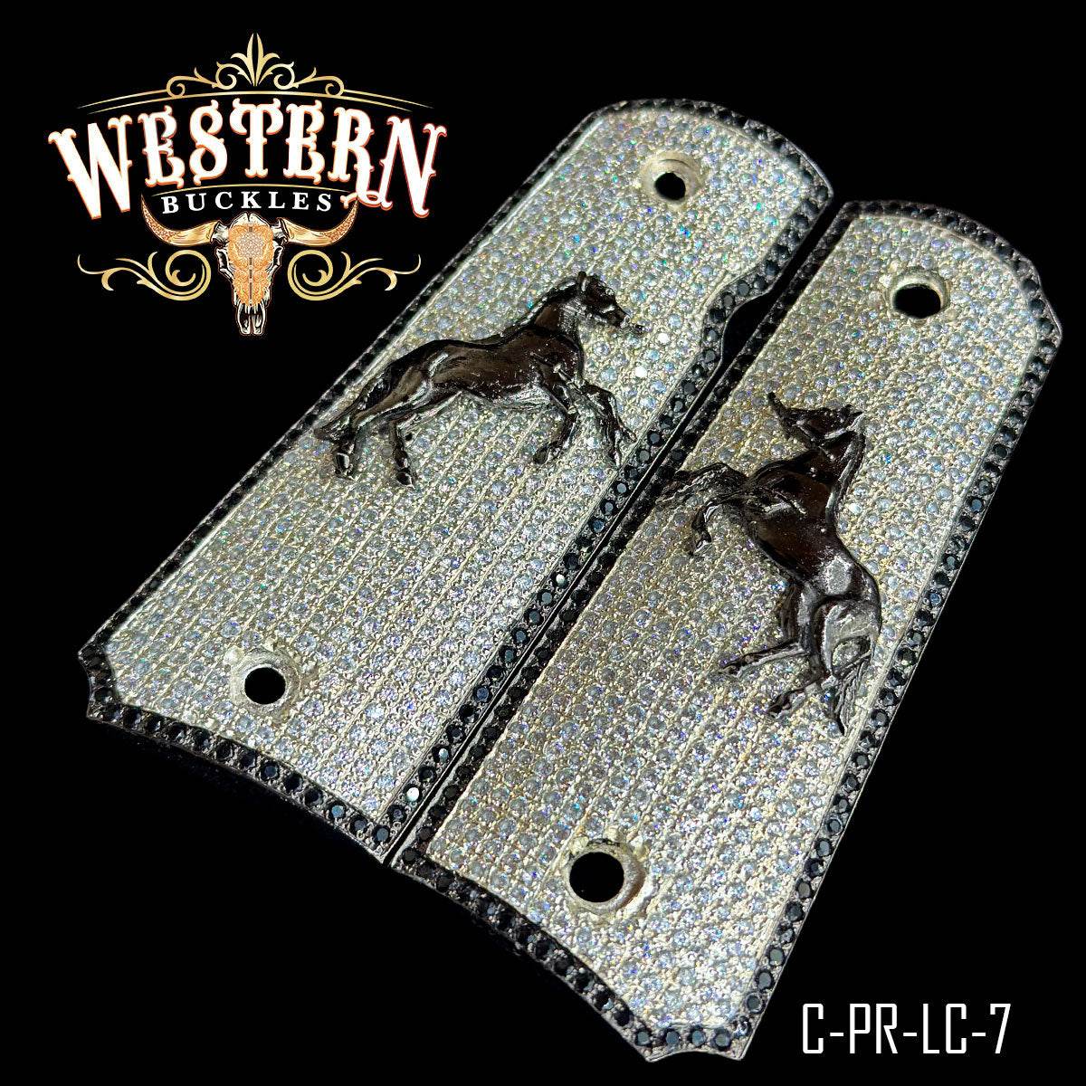 Cachas Colt 1911 Grips PREMIUM Colt Horse - Western Buckles