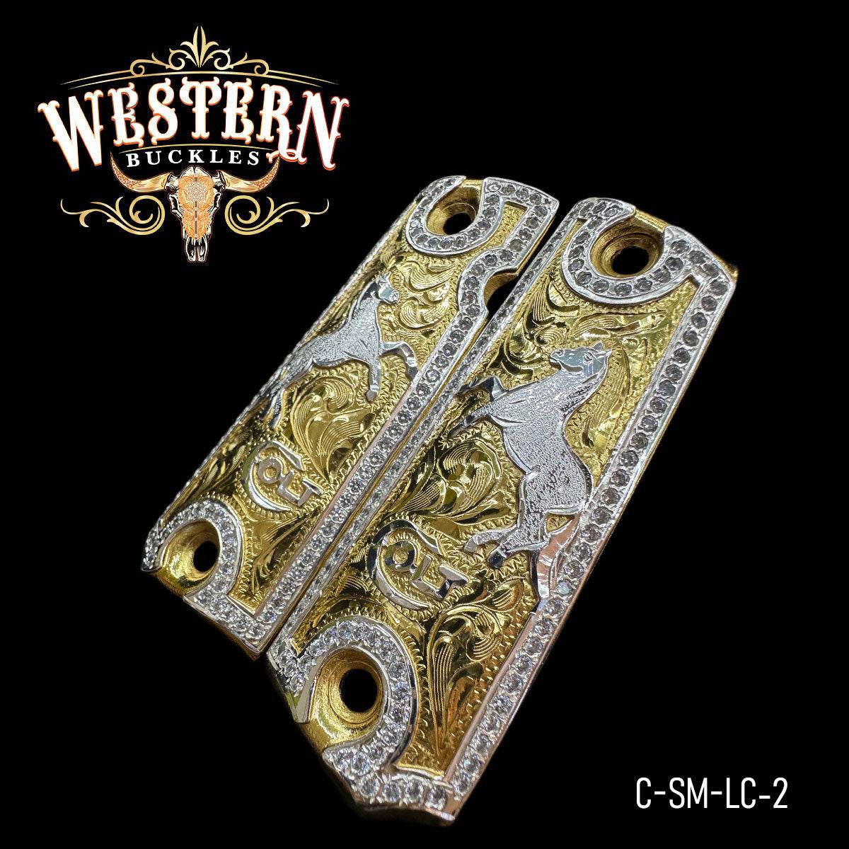Cacha Colt 1911 Caballo Colt Piedras - Western Buckles
