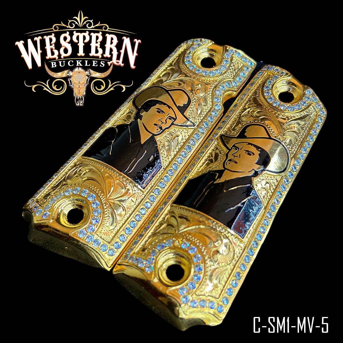 Cachas Colt 1911 Grips Chalino Sanchez - Western Buckles