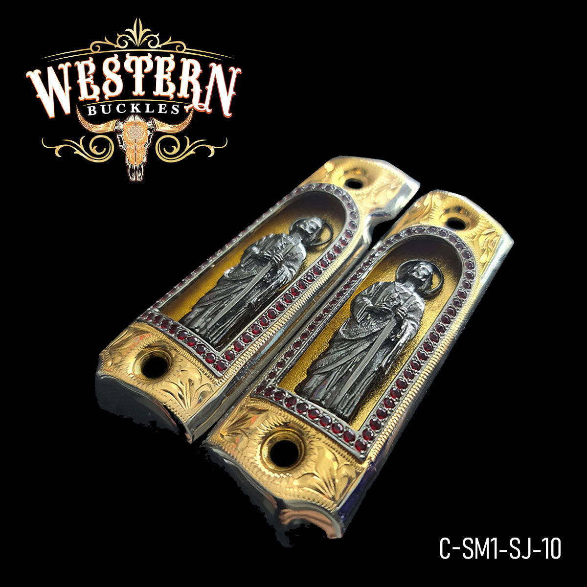 Cachas Colt 1911 Grips San Judas Piedras