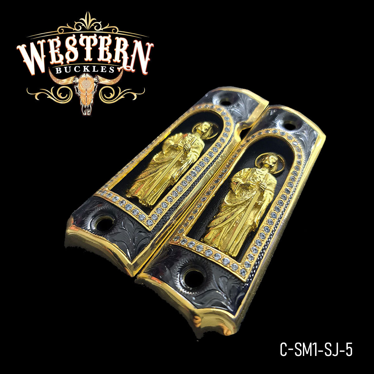 Cachas Colt 1911 Grips San Judas Piedras