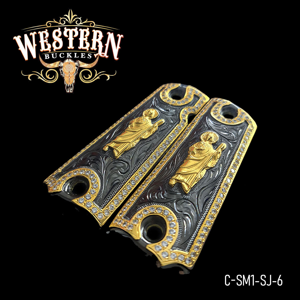 Cachas Colt 1911 Grips San Judas Piedras