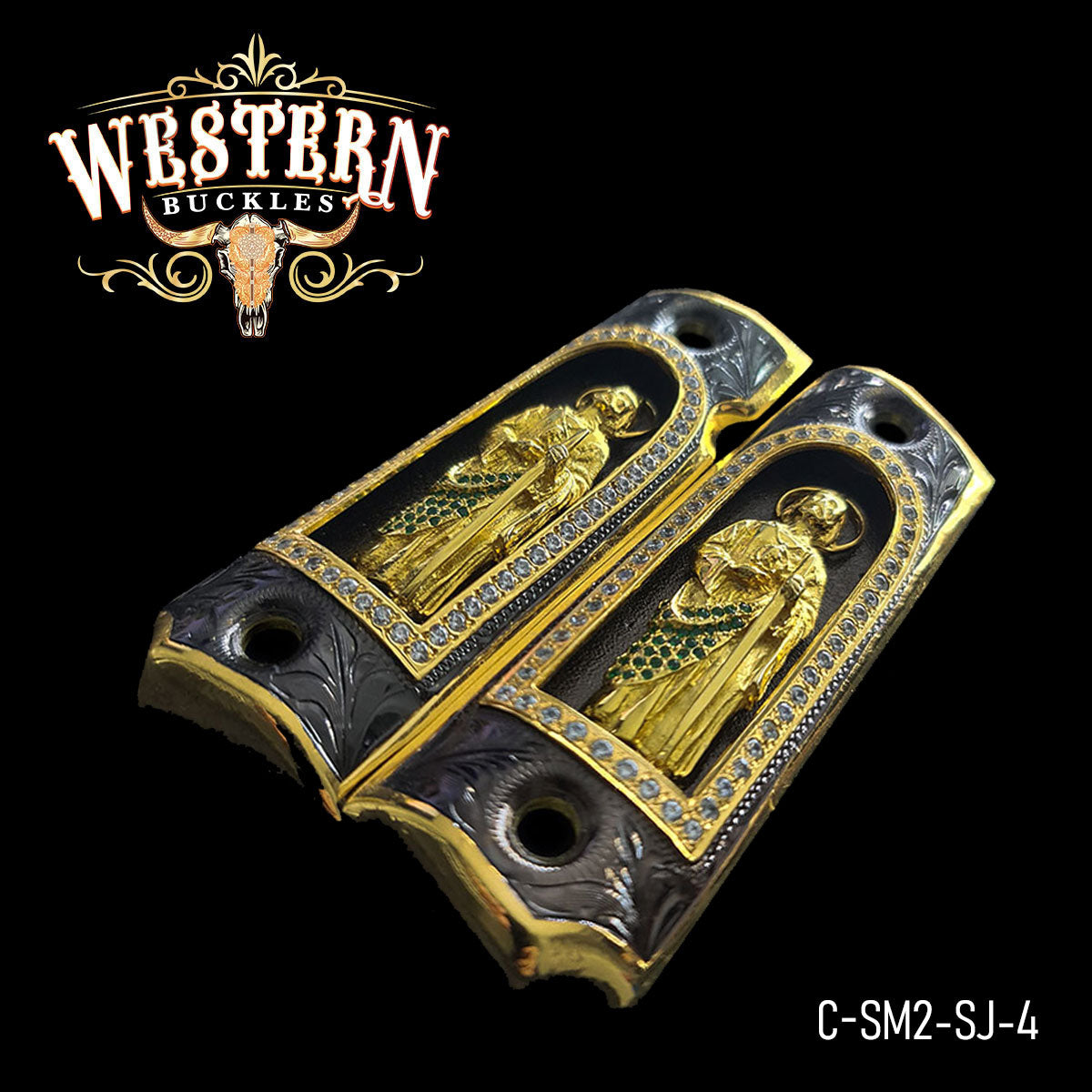 Cachas Colt 1911 Grips San Judas Piedras