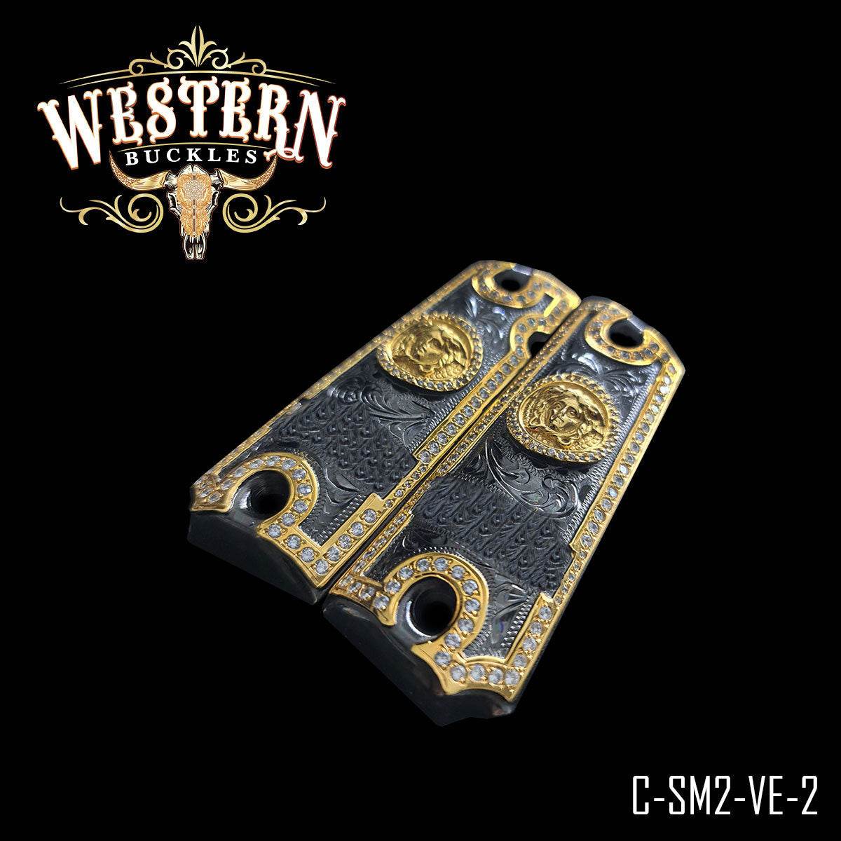Cachas Colt 1911 Grips Medusa Piedras - Western Buckles