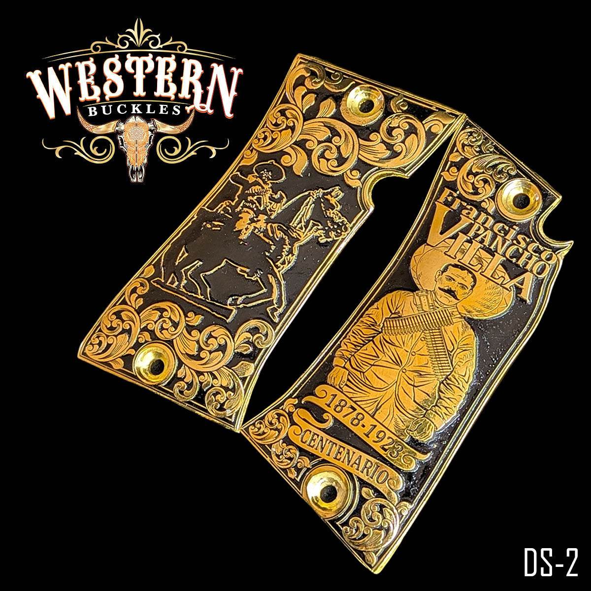 Cachas Star 22 Grips Pancho Villa - Western Buckles