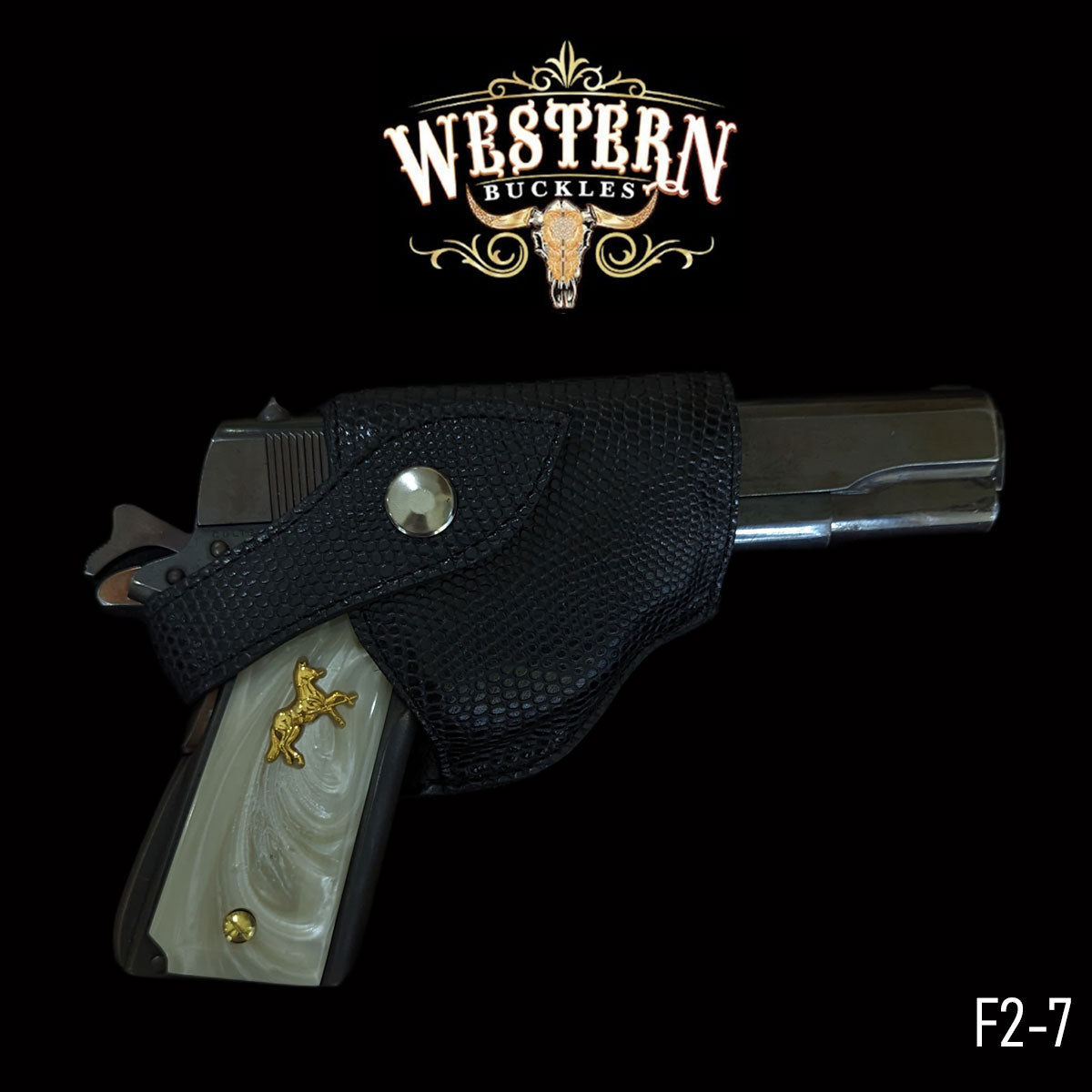 Gun Holster Funda Serpiente Negro