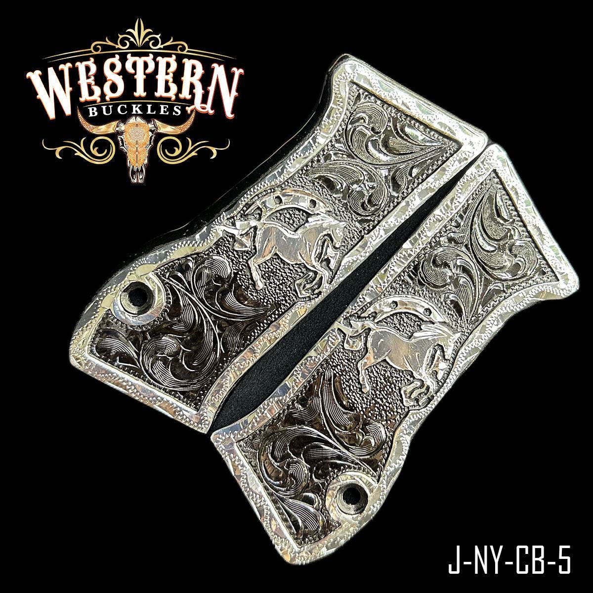 Cachas Jericho 941 9mm Grips Caballo Rameado - Western Buckles