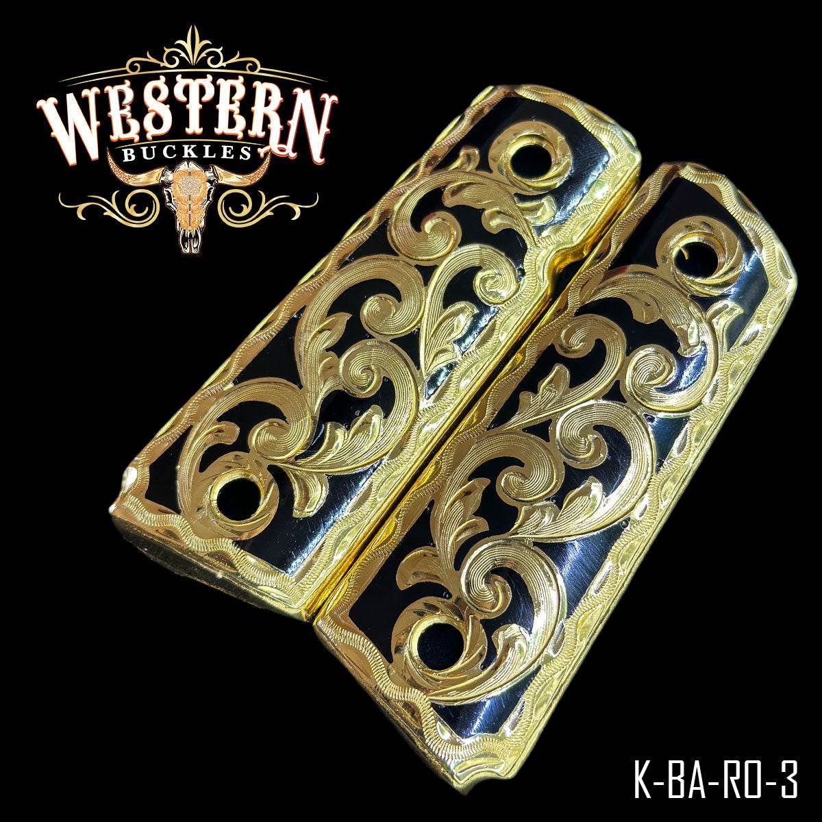 Cachas Colt Compact Officer Grips Rameado - Western Buckles
