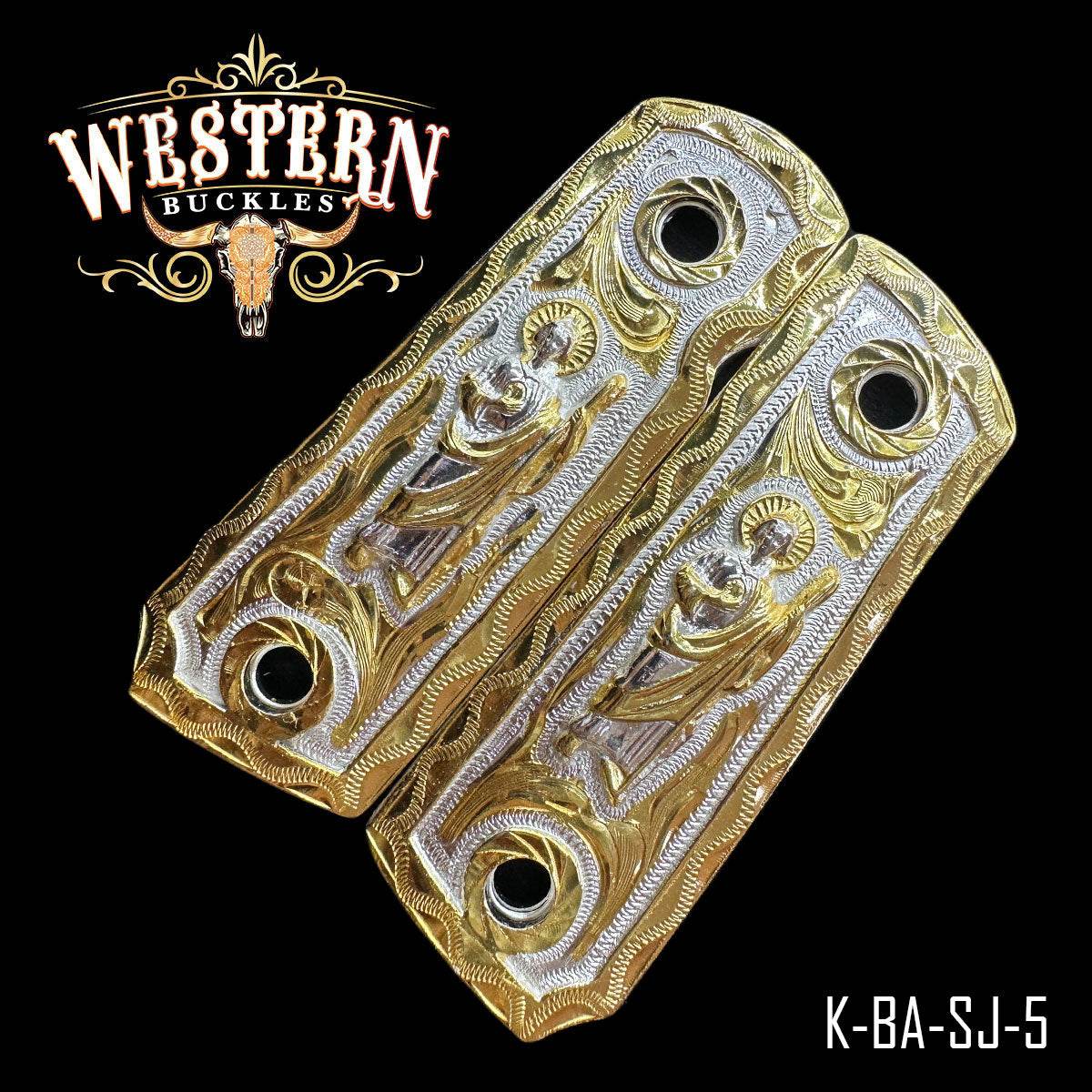 Cachas Colt Compact Officer San Judas Rameado. - Western Buckles