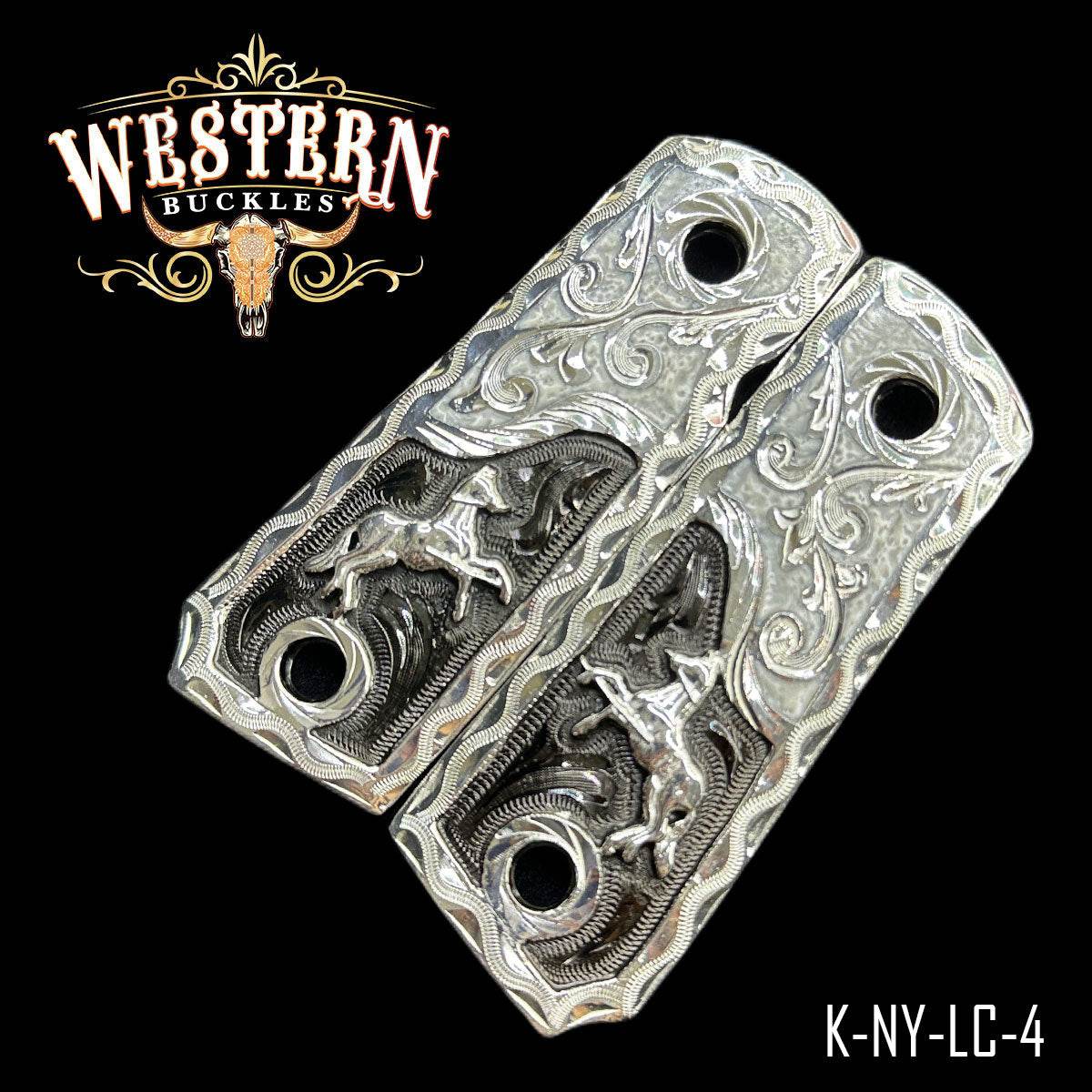 Cacha Colt Compact Caballos Resina. - Western Buckles
